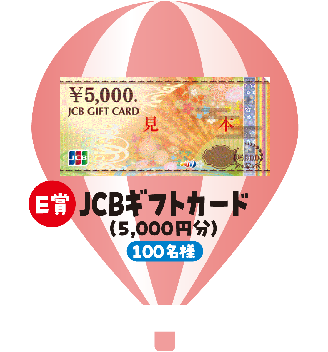 E賞 JCBギフトカード（5,000円分） 100名様