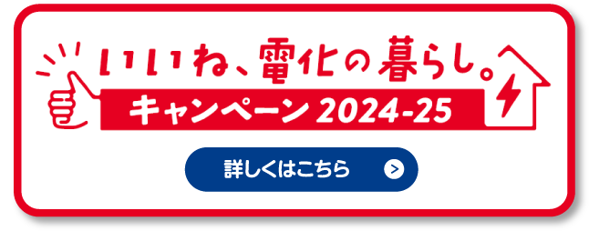 いいね、電化の暮らし。キャンペーン2024-25
