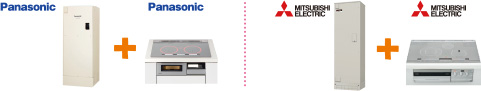 Panasonic + Panasonic | MITSUBISHI ELECTRIC + MITSUBISHI ELECTRIC