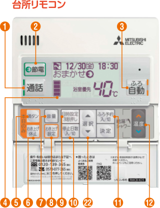 台所リモコン